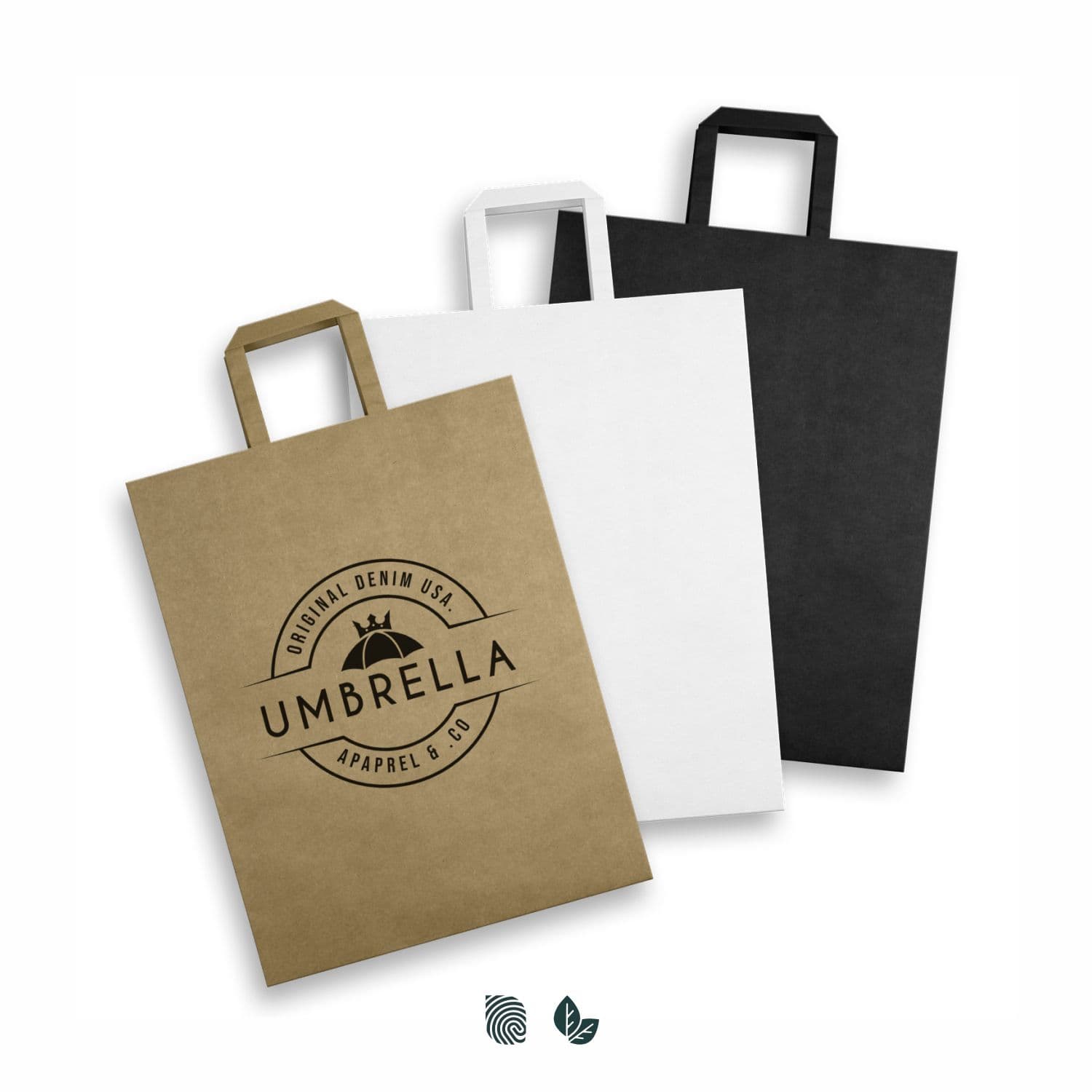 Extra Large Flat Handle Paper Bag Portrait — view 3 of 4
