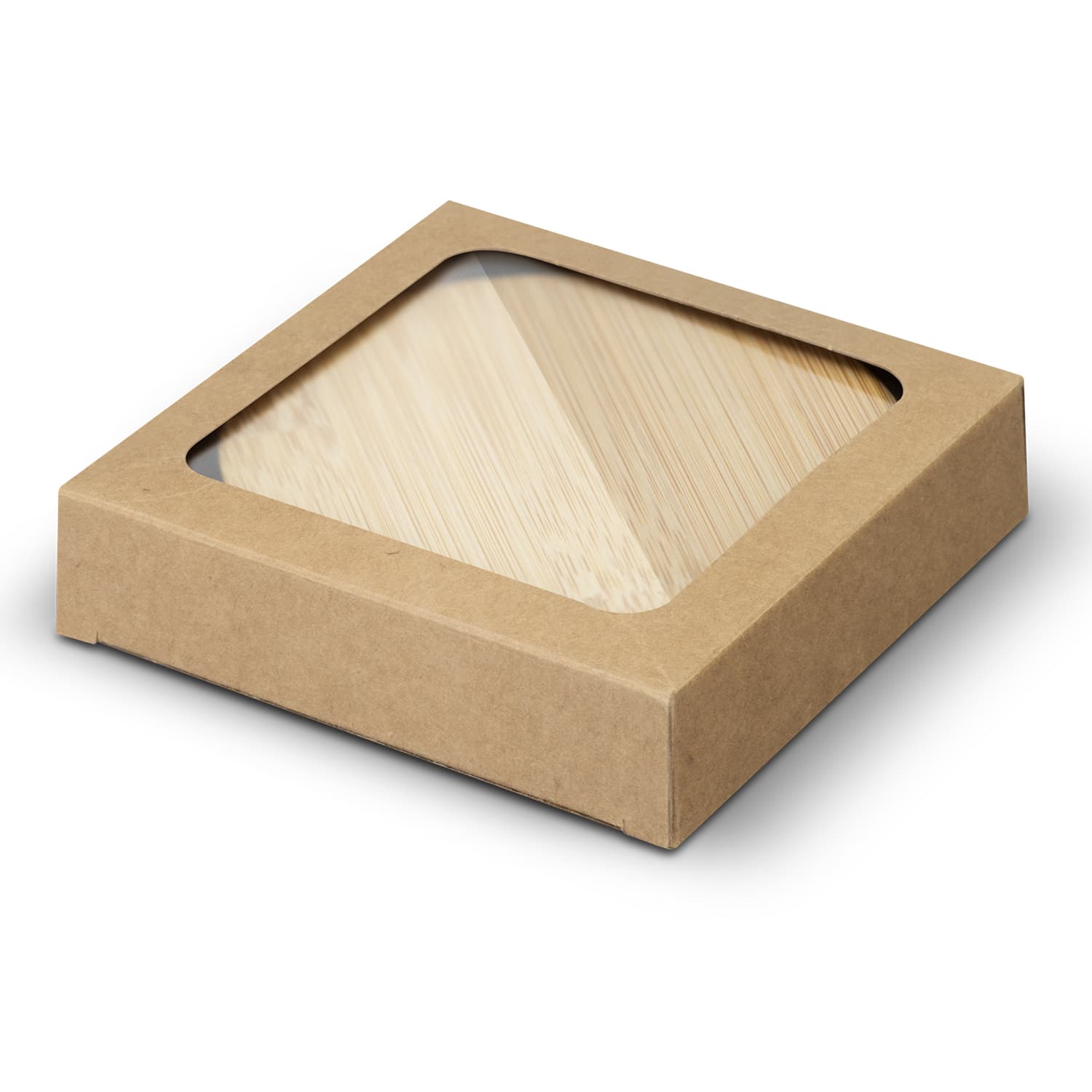 Bamboo Bottle Opener Coaster - Set of 2 - Round — view 4 of 4
