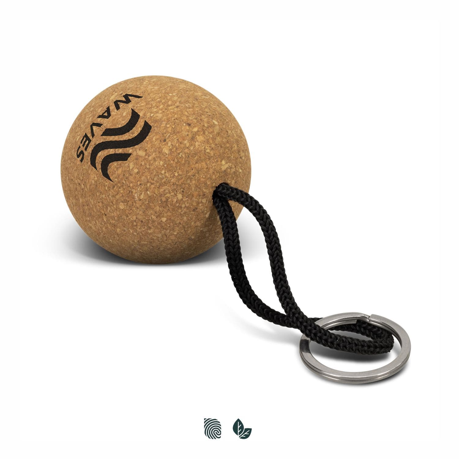 Cork Floating Key Ring - Round — view 3 of 4