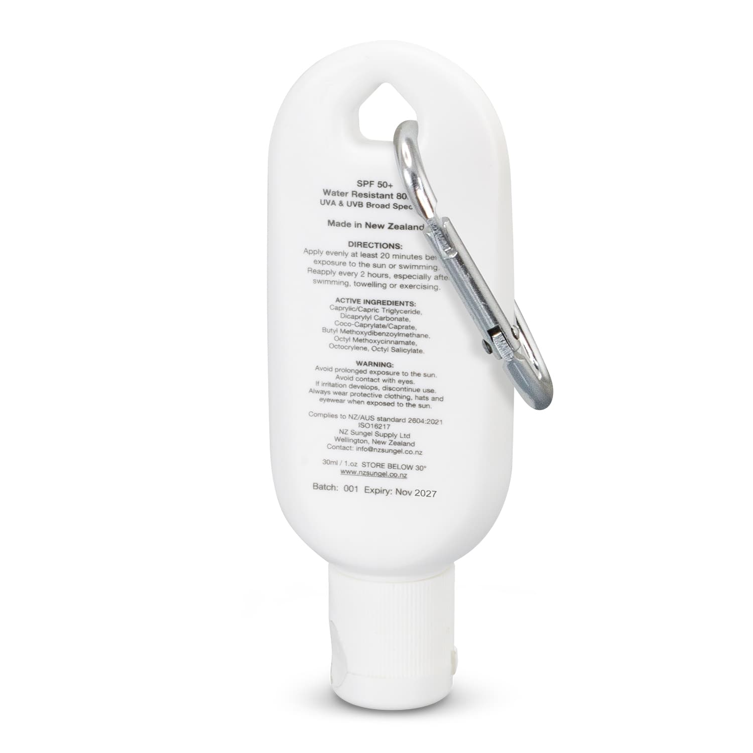 SPF 50+ Sun Gel 30ml Tube with Carabiner — view 4 of 4