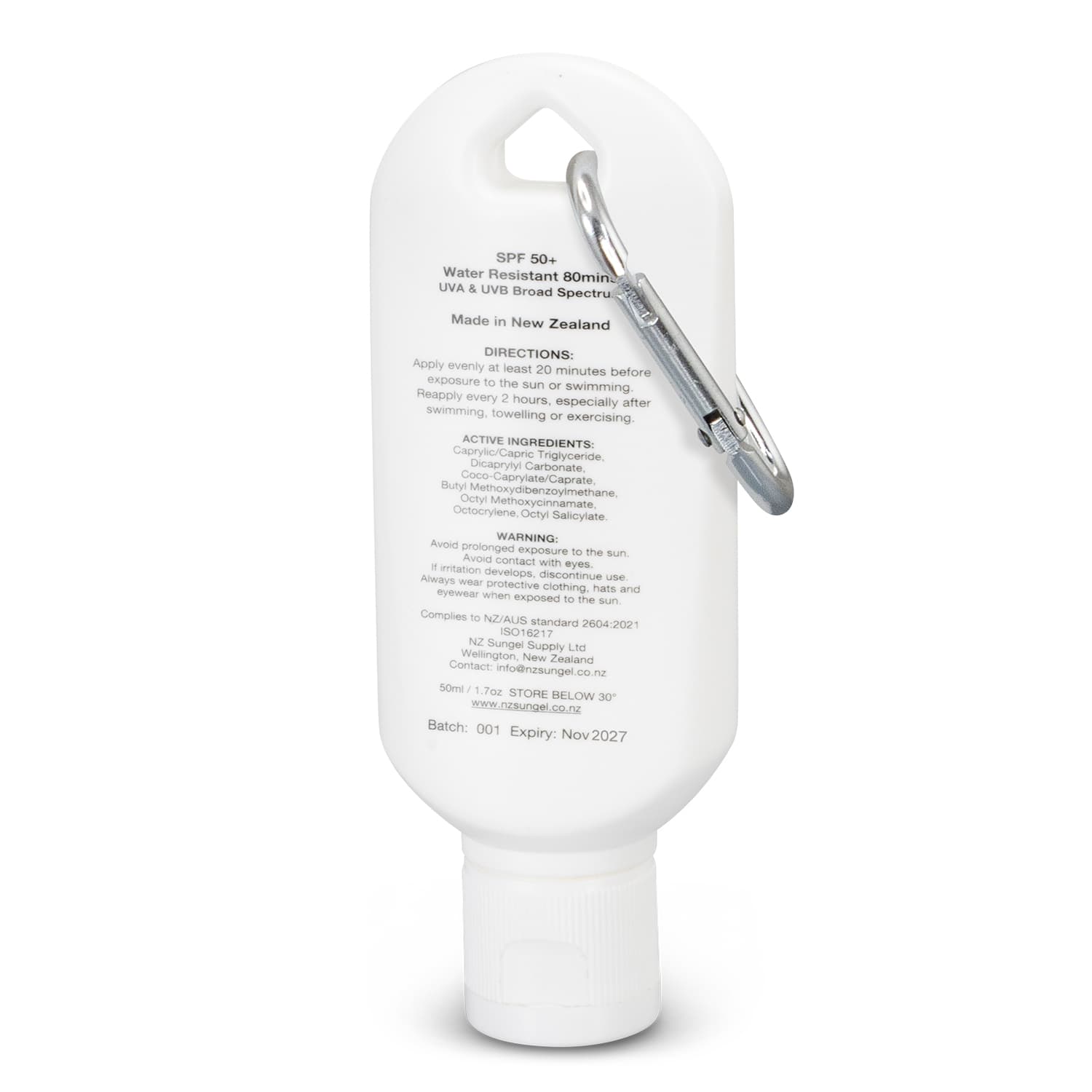 SPF 50+ Sun Gel 50ml Tube with Carabiner — view 4 of 4