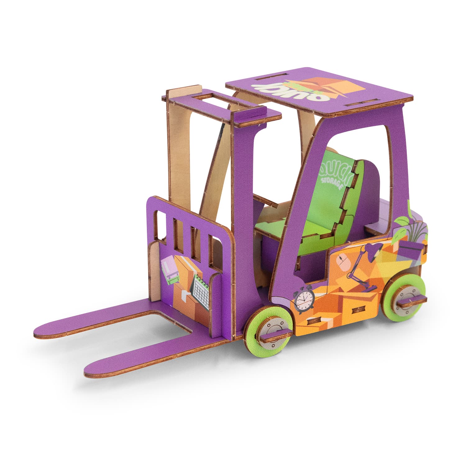 BRANDCRAFT Forklift Wooden Model — view 3 of 4