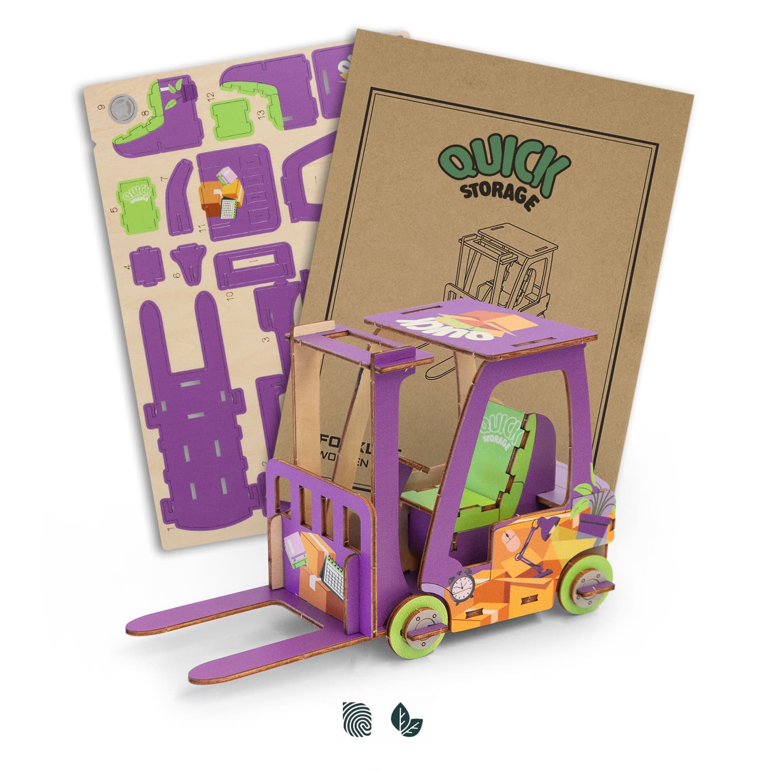 BRANDCRAFT Forklift Wooden Model — view 2 of 4