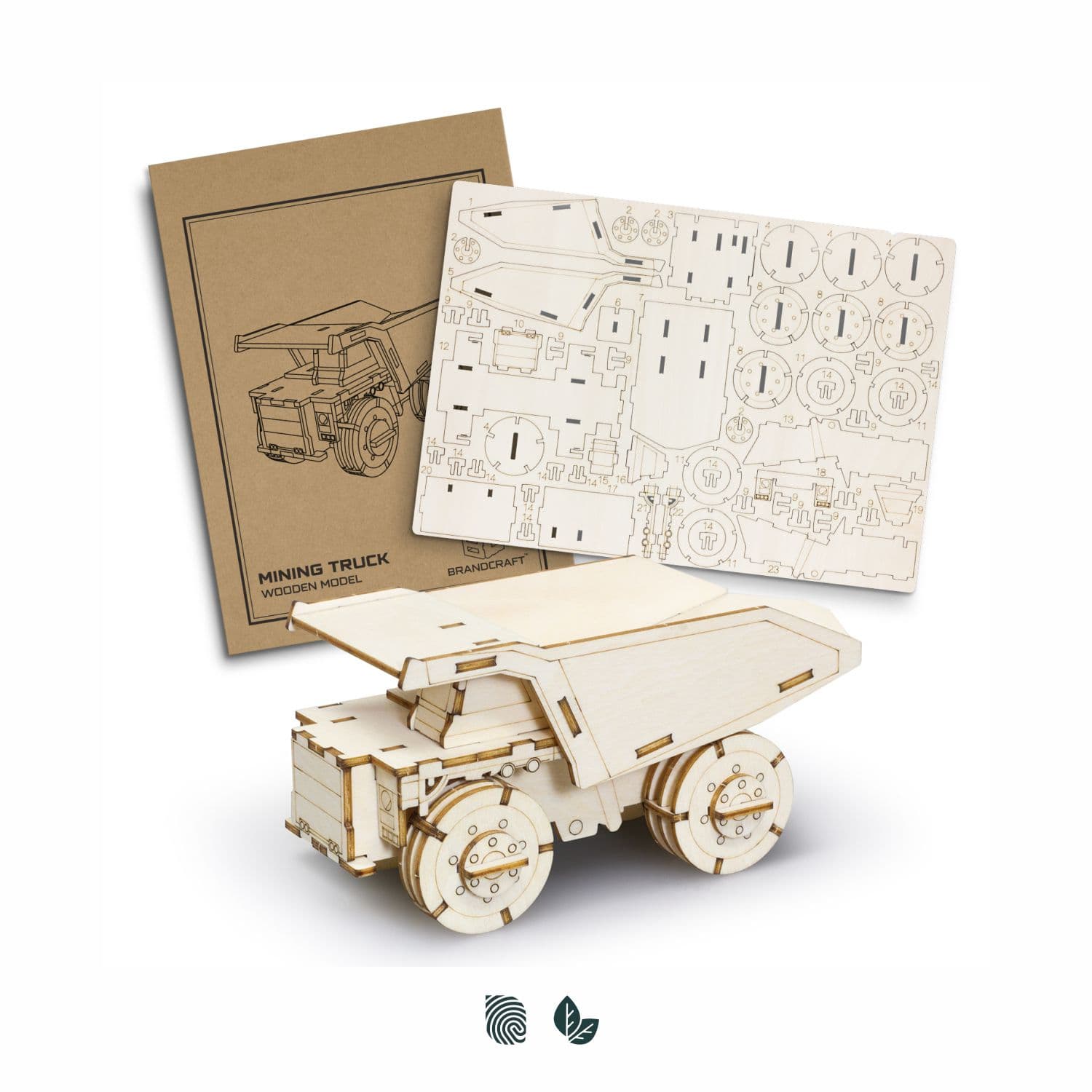 BRANDCRAFT Mining Truck Wooden Model — view 4 of 4