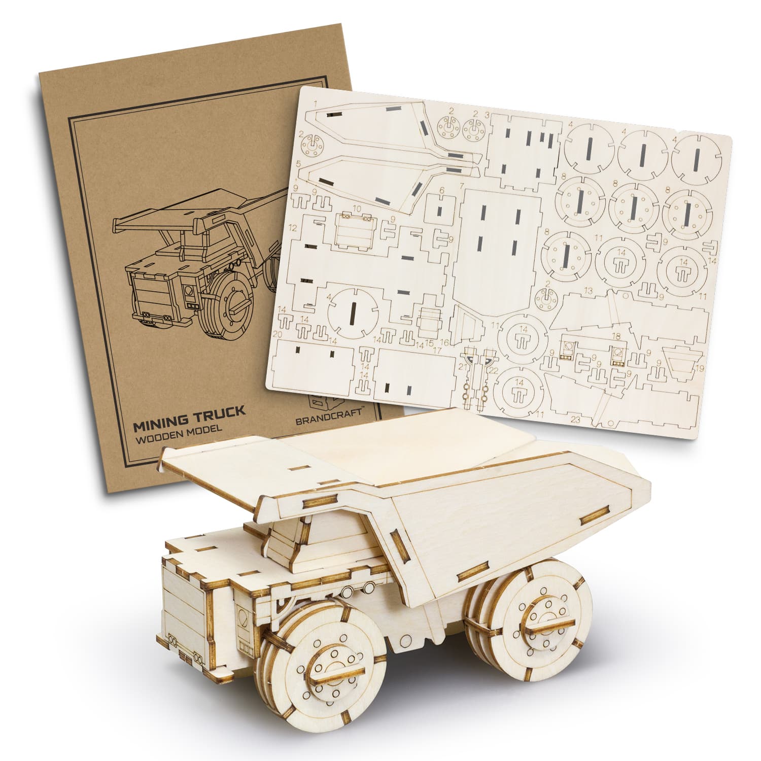 BRANDCRAFT Mining Truck Wooden Model — view 3 of 4