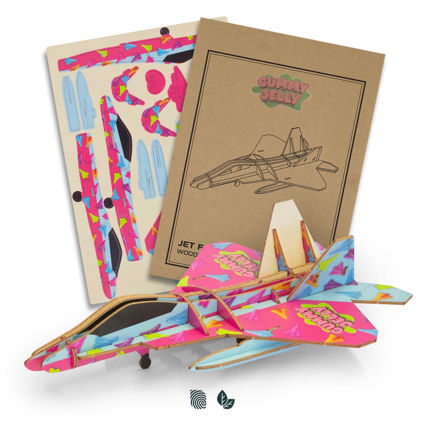 BRANDCRAFT Jet Fighter Wooden Model — view 2 of 4
