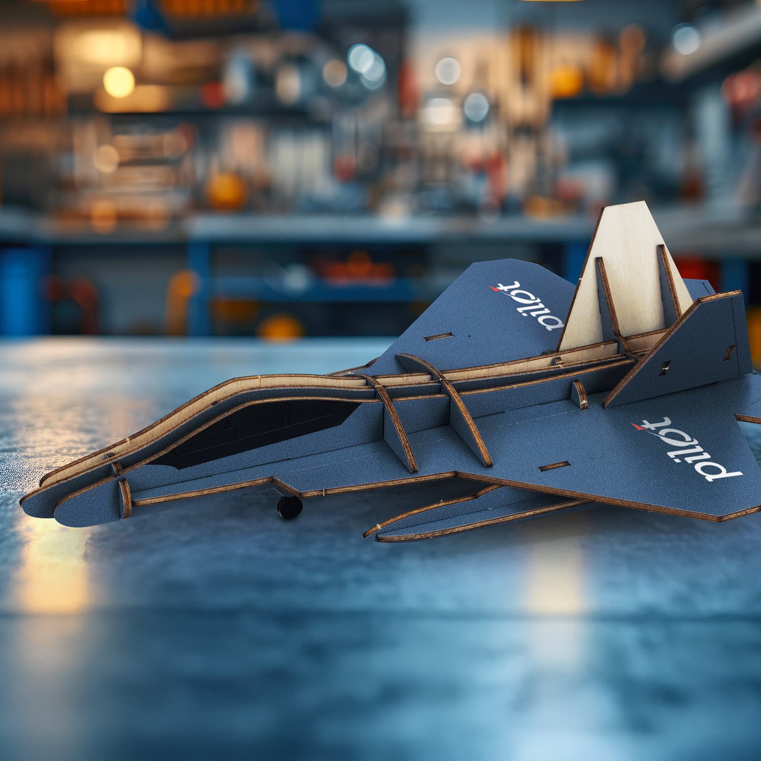 BRANDCRAFT Jet Fighter Wooden Model — view 2 of 4