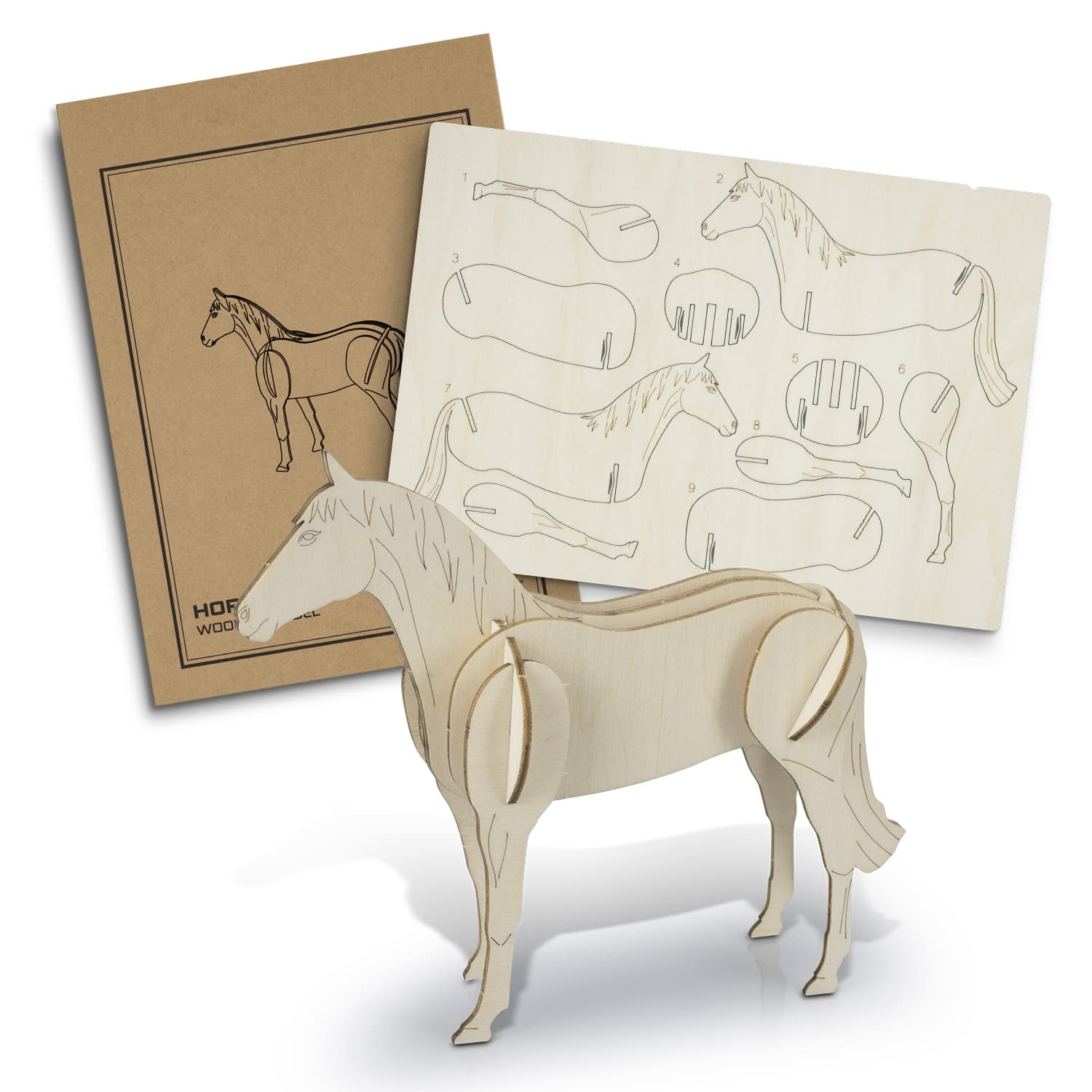 BRANDCRAFT Horse Wooden Model — view 3 of 4