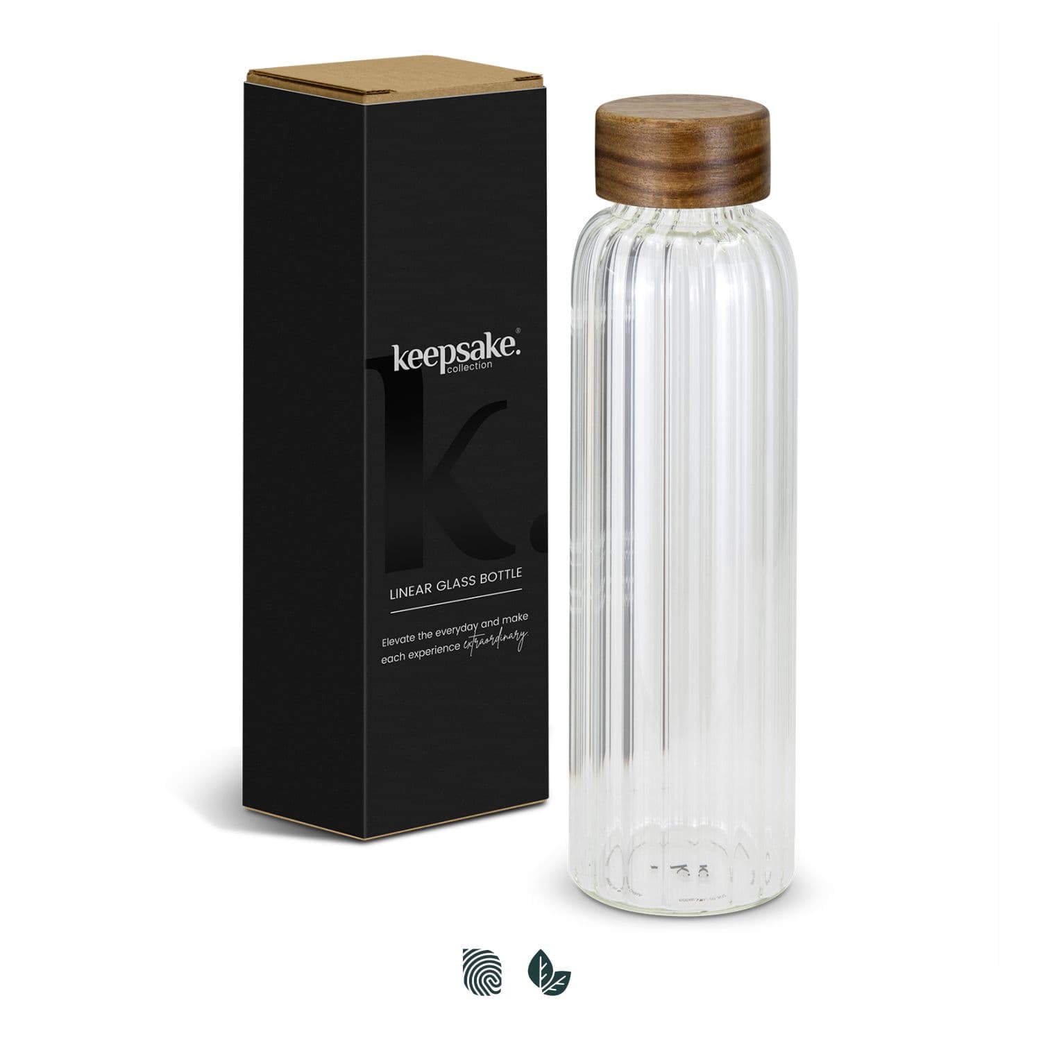 Keepsake Linear Glass Drink Bottle — view 3 of 4