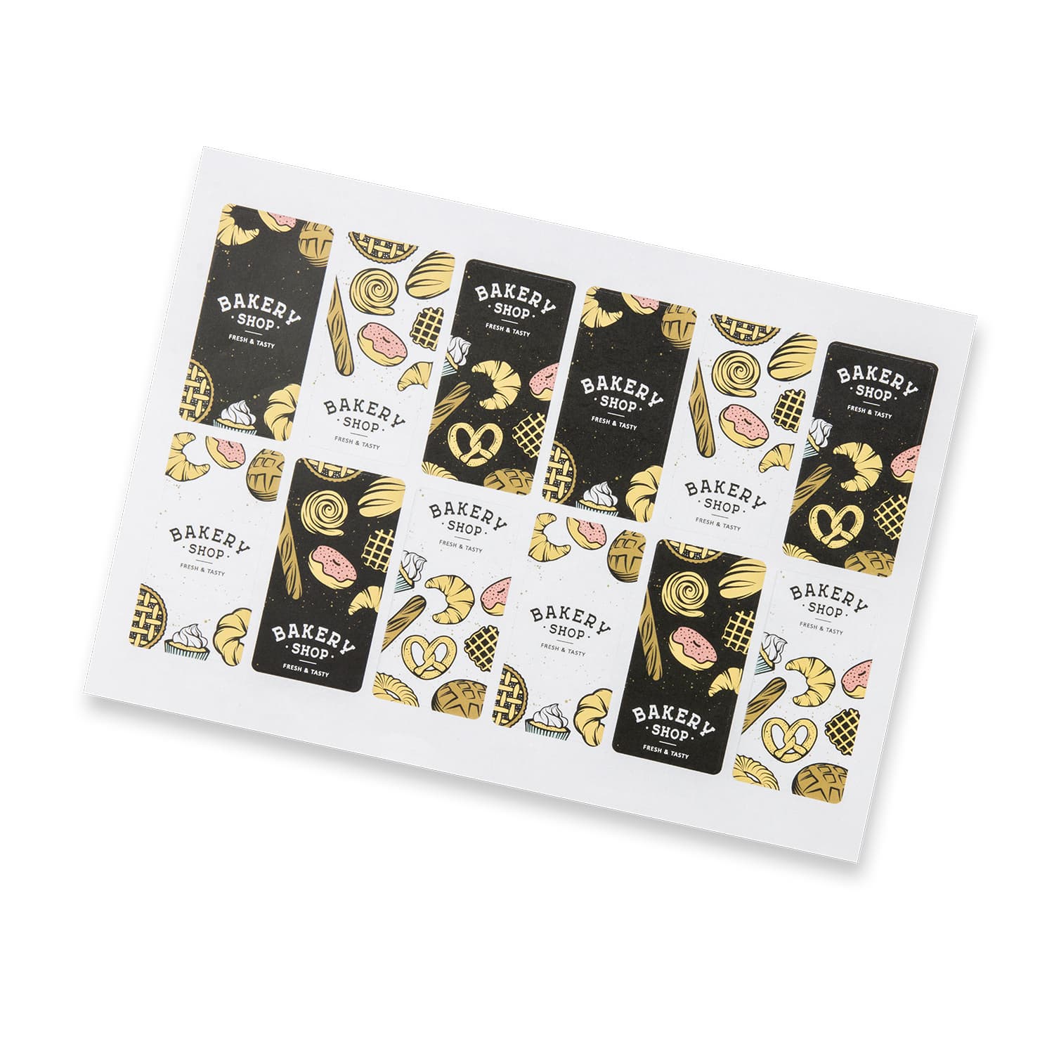 Sticker Sheet 40 x 80mm Rectangle - Matte — view 2 of 3