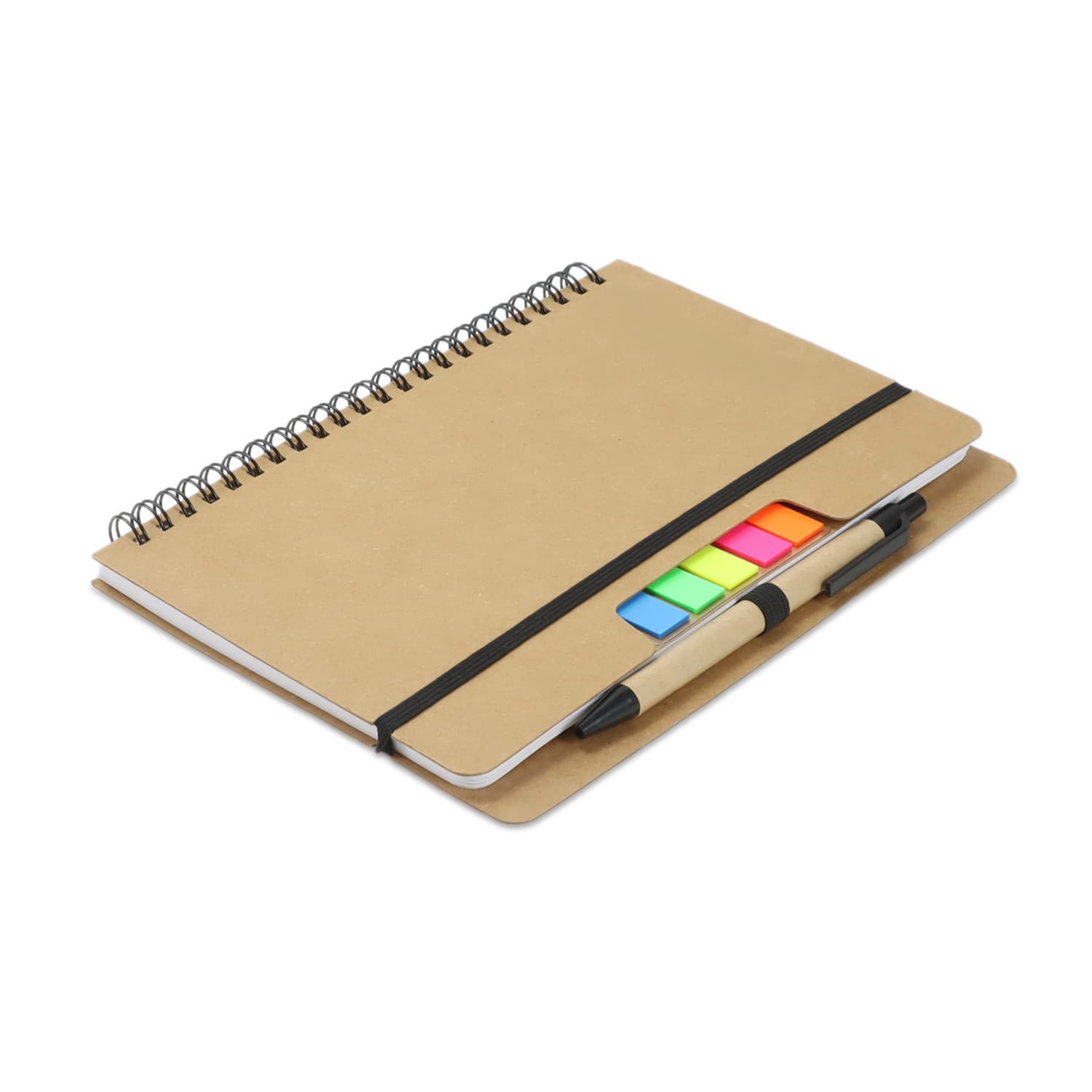 Kraft Notebook with Notes and Flags — view 4 of 4