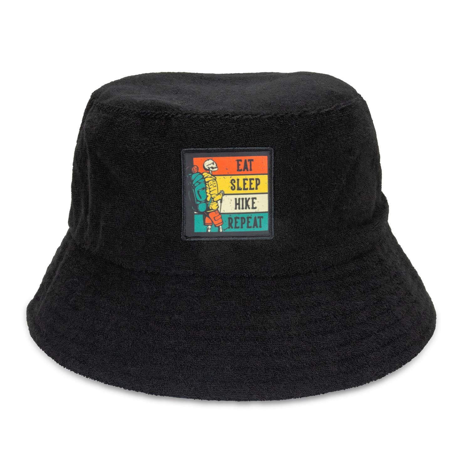 Terry Towelling Bucket Hat with Full Colour Patch — view 4 of 4
