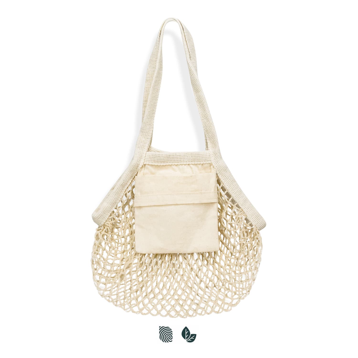 Cotton Mesh Foldaway Tote Bag - Small — view 3 of 4