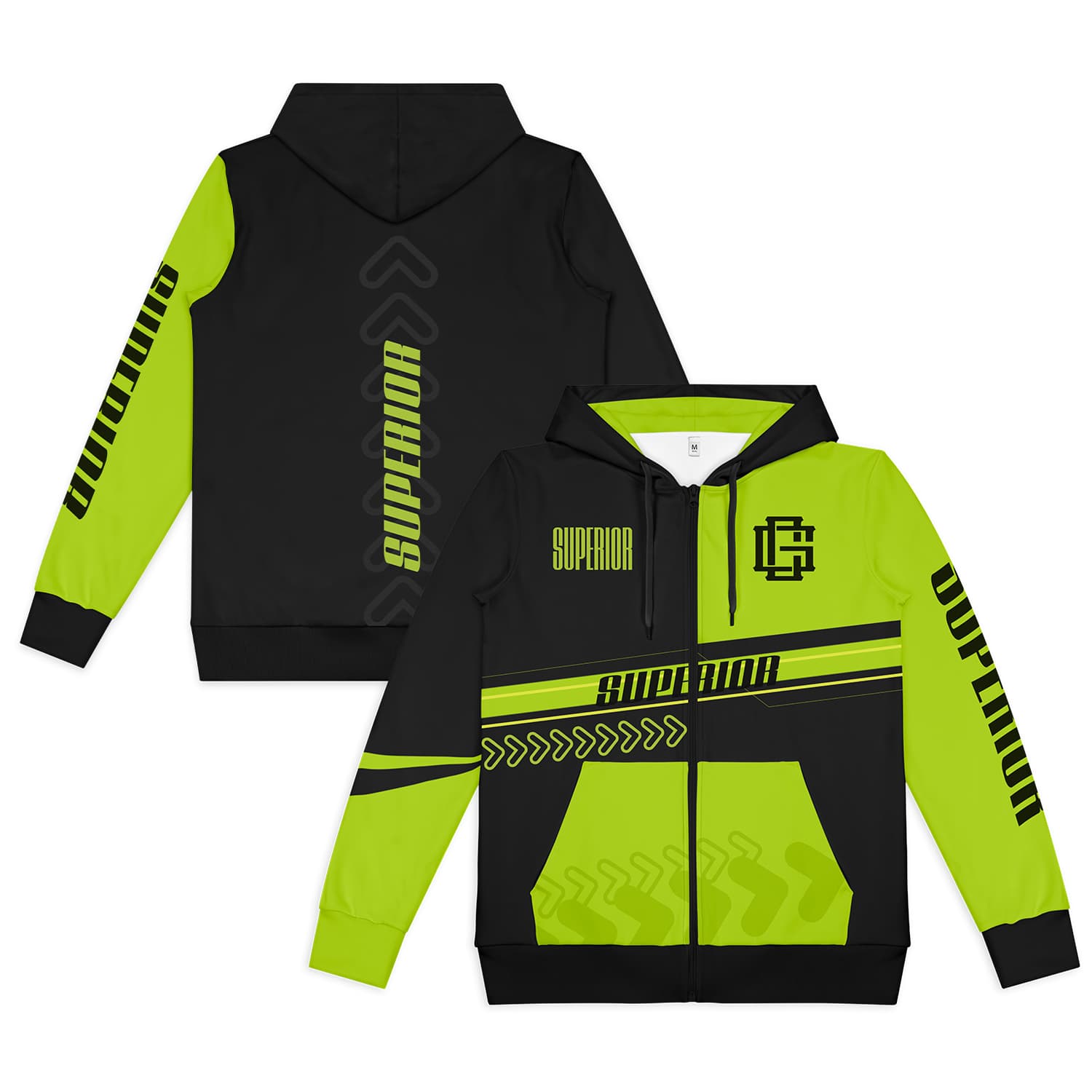 Custom Mens Active Zipped Hoodie — view 3 of 4