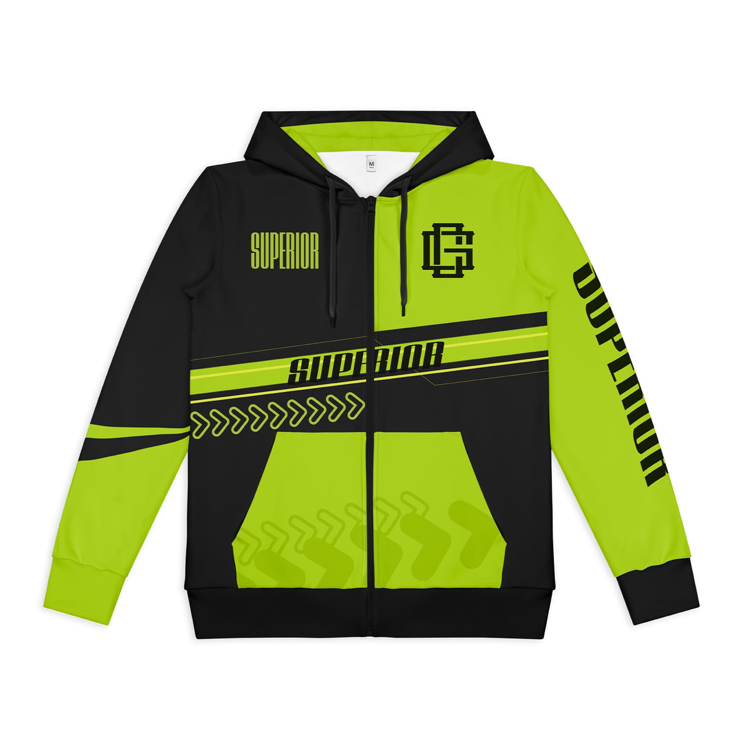 Custom Mens Active Zipped Hoodie — view 4 of 4