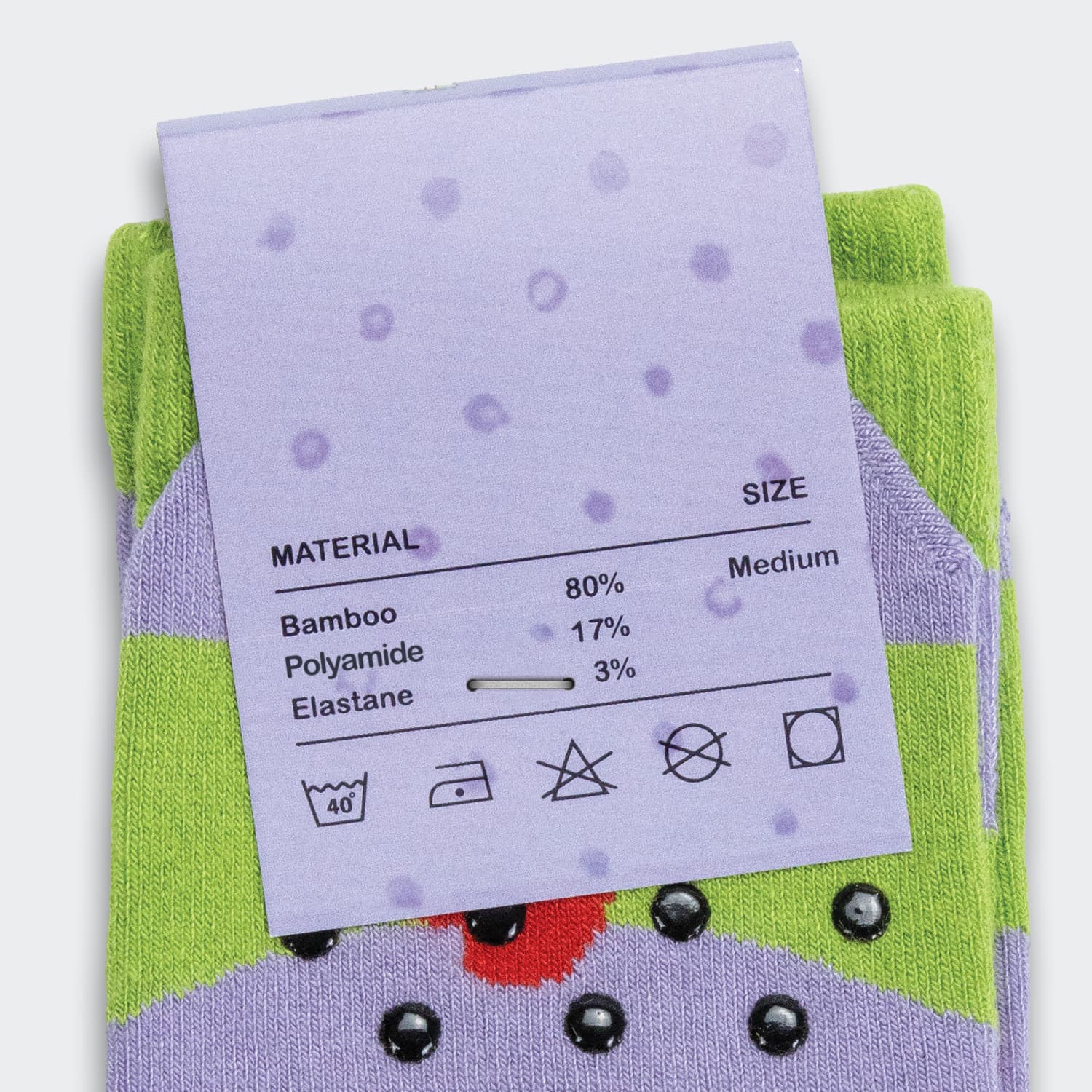 Pixel Knitted Bamboo Grip Socks — view 4 of 4